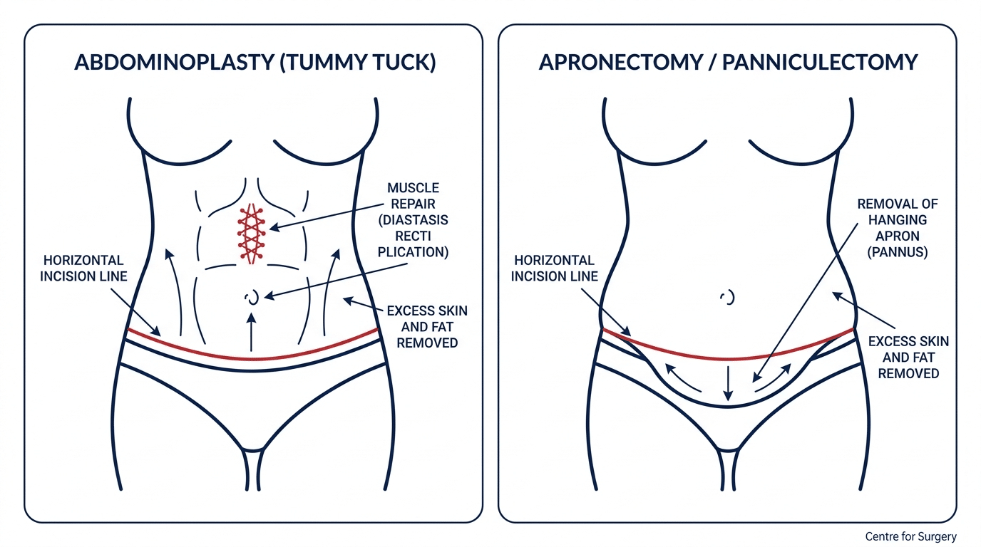 apron belly after weight loss